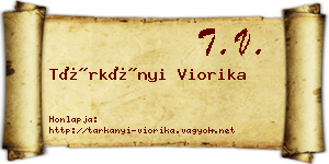 Tárkányi Viorika névjegykártya